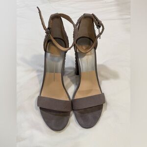 Dolce Vita Grey Studded Suede Block Heels 8.5